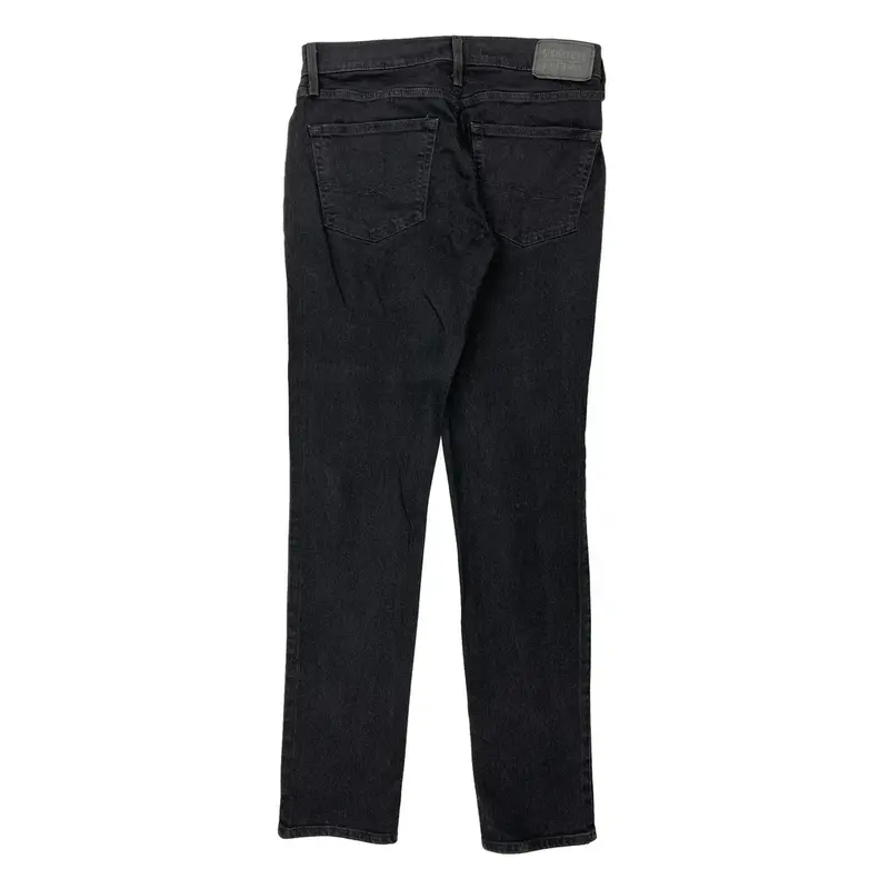 Signature By Levis Slim Fit Jeans - 32W 33L Black Cotton Blend