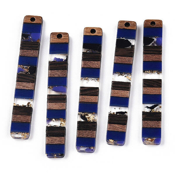 Translucent Resin & Walnut Wood Big Pendants