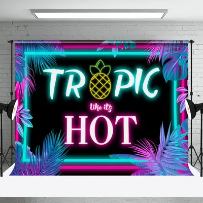Tropic Like Its Hot Summer Night Dancing Backdrop - Aperturee