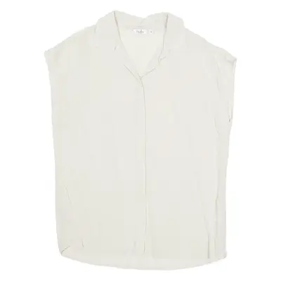 NEW LOOK Womens Blouse Beige Sleeveless M