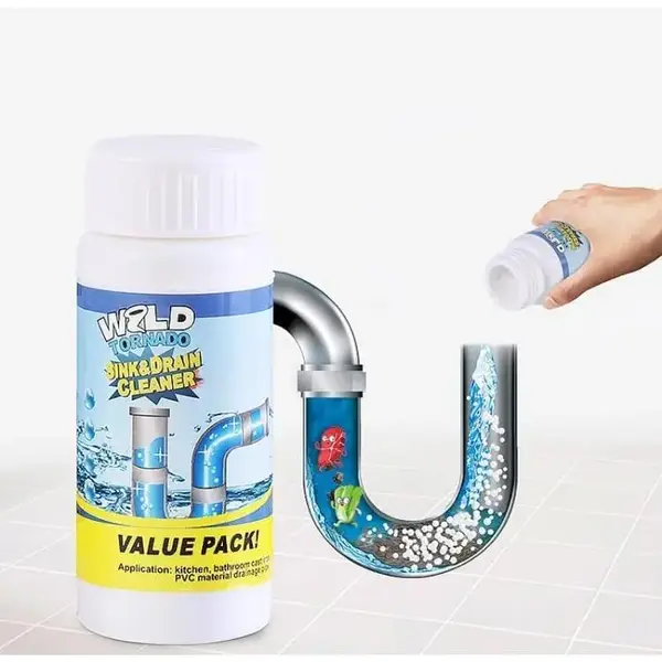 Hydrate Powerful Sink & Drain Blockage Cleaner Powder Cleaning Tool,Drain Cleaner & Clog, Automatic Toilet Blockage Cleaner