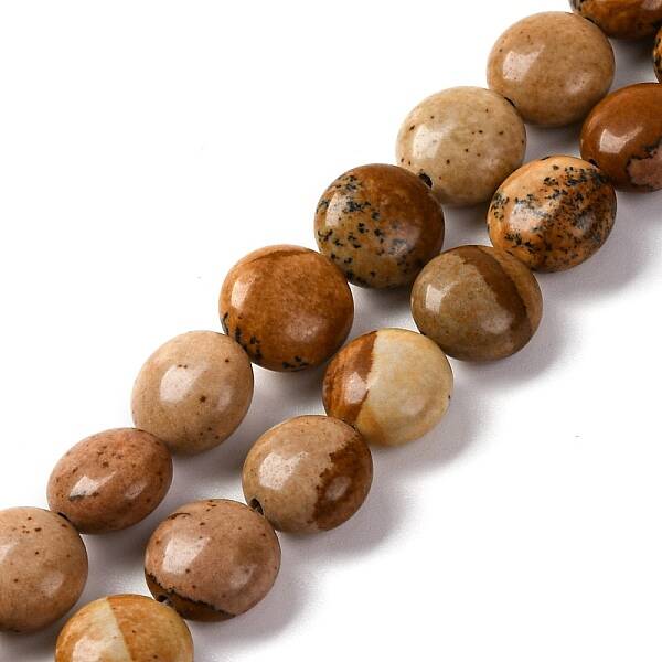Natural Picture Jasper Beads Strands
