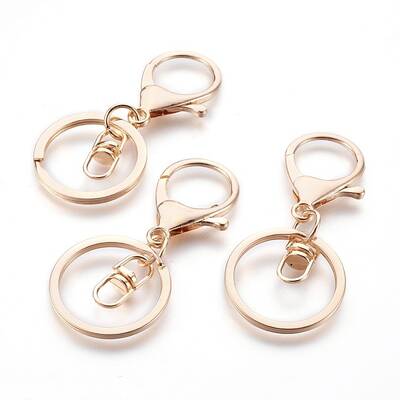 Alloy Keychain Clasp Findings
