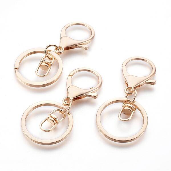 Alloy Keychain Clasp Findings