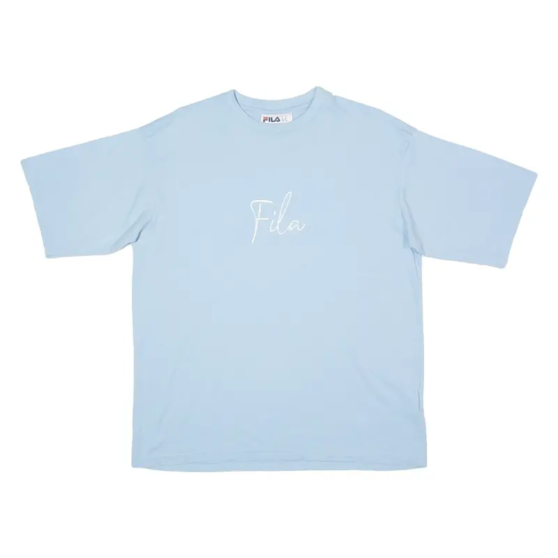 FILA Mens T-Shirt Blue Crew Neck M