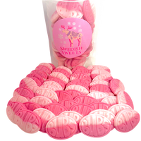 Bubs Wild Strawberry Pomegranate Oval Swedish Candy 1/2 lb -Sweet Bonbon