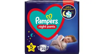 Pampers Night Pants size 5 disposable night pants diapers 12-17 kg 22 pieces