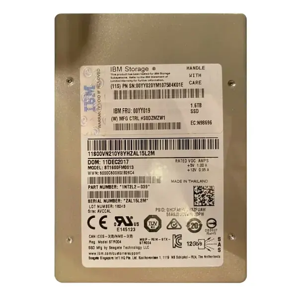IBM 00YY020 | 1.6TB SAS 6Gb/s 2.5-Inch Solid State Drive for DS8000