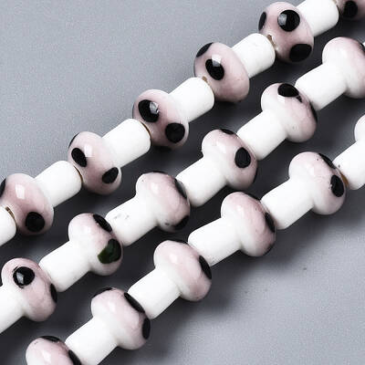 Handmade Porcelain Ceramic Beads Strands