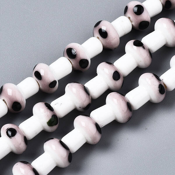 Handmade Porcelain Ceramic Beads Strands