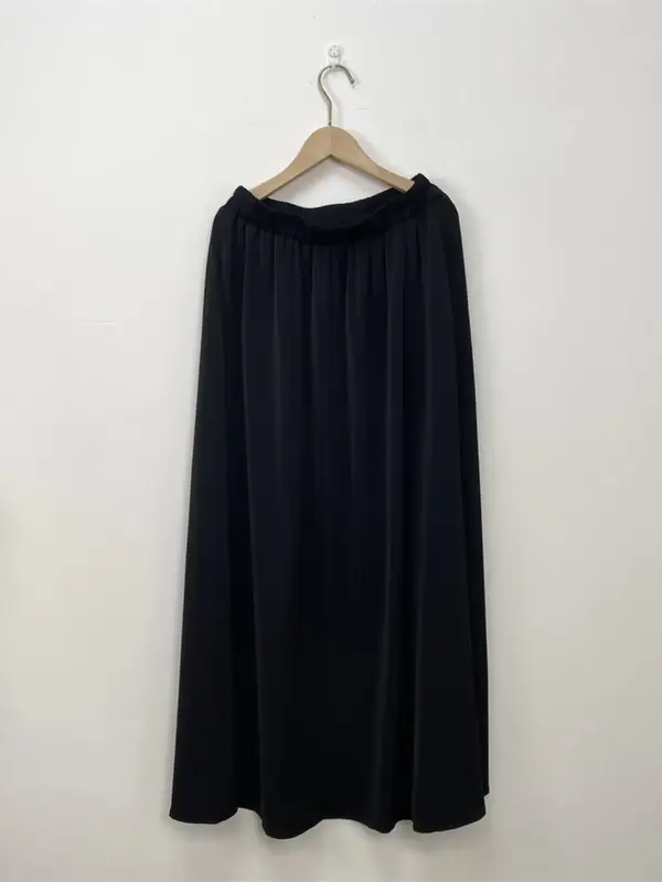 Women's Solid Color Elastic Waist Skirt, Modest Fashion Long Skirt for Daily Wear, Ladies Islamic Bottoms for All Seasons