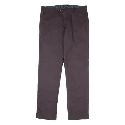 TED BAKER Mens Trousers Purple Slim Straight W34 L32