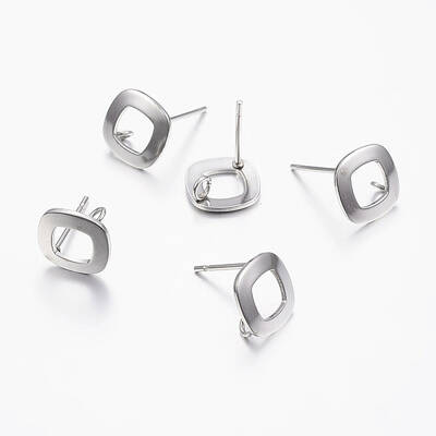 Non-Tarnish 304 Stainless Steel Stud Earring Findings