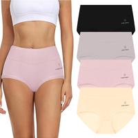 Alisia Grace-Women's High Waist Cotton Underwear in Muti-packs: 4pcs, 8pcs;- Full Coverage Ladies Panties, Elegant, Stretchy ...