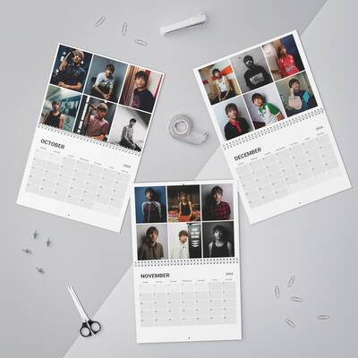 Final Louis Tomlinson Faith In The Future World Tour Backstage Photo Collage Wall Calendar 2024