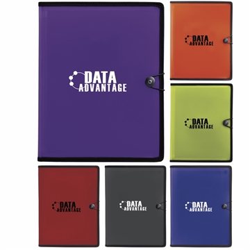 48 Customized PolyPro FileFolio - Accordion File & Writing Pad