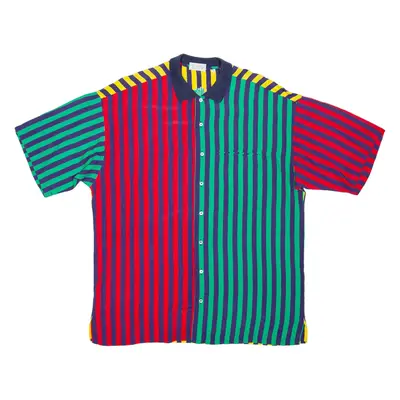 Doodles Mens Shirt Yellow Viscose Striped L