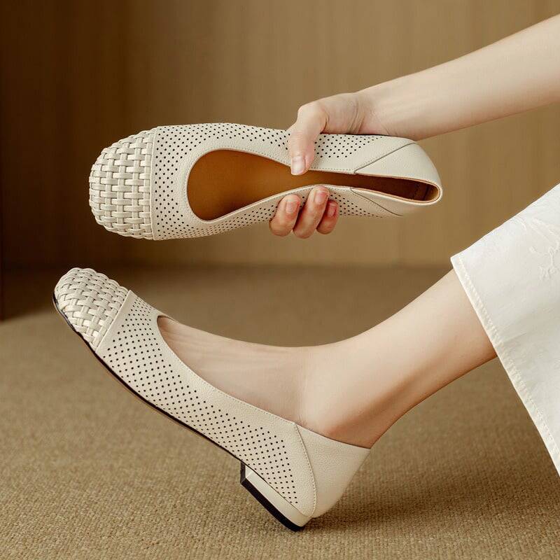 CHIKO Jimell Square Toe Block Heels Pumps Shoes