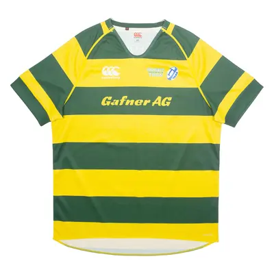 CANTERBURY Rugby Turnverein Thun Mens Jersey Yellow V-Neck 2XL