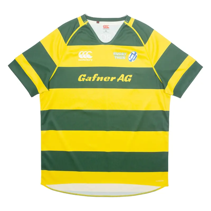 CANTERBURY Rugby Turnverein Thun Mens Jersey Yellow V-Neck 2XL