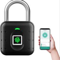 Fingerprint Padlock, Bluetooth-compatible Smart Lock, Smart Padlock with Keyless Biometric, Suitable for Gym Locker, Luggage ...