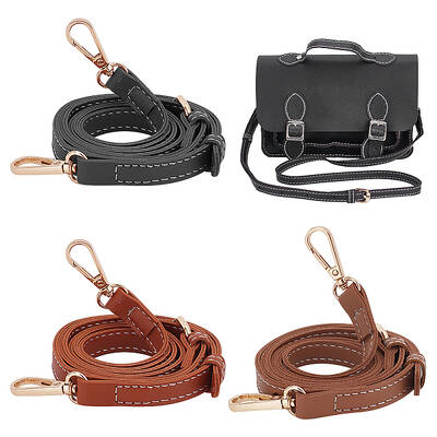 3Pcs 3 Colors PU Leather Adjustable Bag Handles