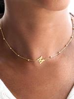 Fashion Letter Detail Trendy Charm Necklaces Necklace for Women, Gifts for Her, Stainless Steel Initial Jewellery for Women, ...