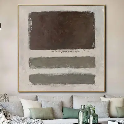 Mark Rothko Abstract Paintings On Canvas Expressionist Art Modern 40x40 Textured Art Handmade Rothko Style Painting Wall Deco...