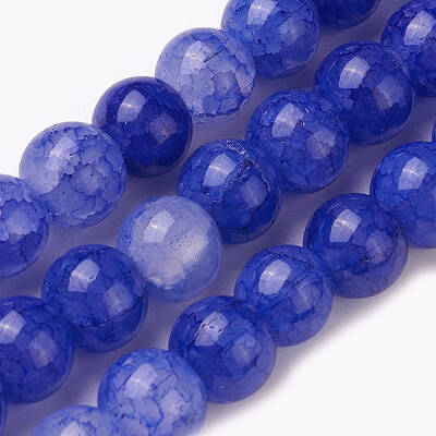 Crackle Glass Beads Strands
