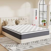COOLMI 12 Inch Hybrid Mattresses in a Box with Comfort and Pocket Coils Memory Foam, for Pressure Alleviation & Motion lsolat...
