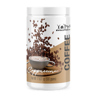 Evolution Coffee Cappuccino Flavor Beverage Creamy with L-Carnitine a Dietary Supplement Product