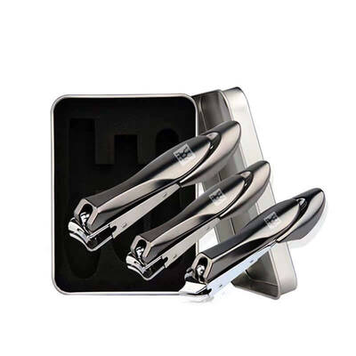 Anti splash Nail Clipper Three Piece Set Household Nail Clipper Set, Anti Splash Nail Clipper Wholesale | Color: Black | styl...