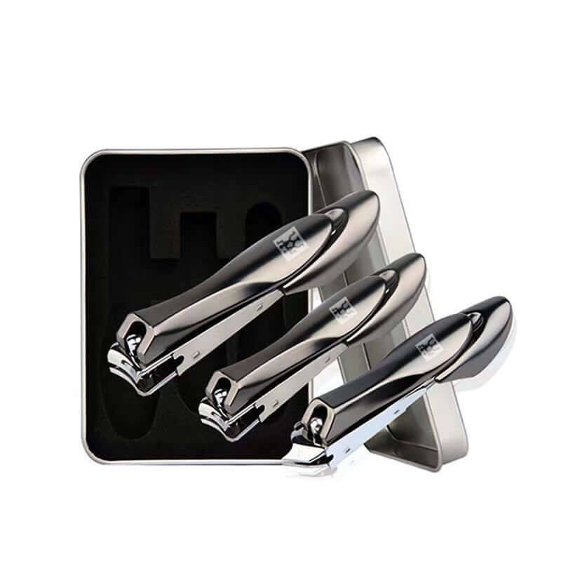 Anti splash Nail Clipper Three Piece Set Household Nail Clipper Set, Anti Splash Nail Clipper Wholesale | Color: Black | styl...