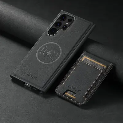 SUTENI Summer Wireless Charging Unique Phone Cases with Card Slot for MagSafe, Solid Color Mobile Phones Cases, Shockproof...