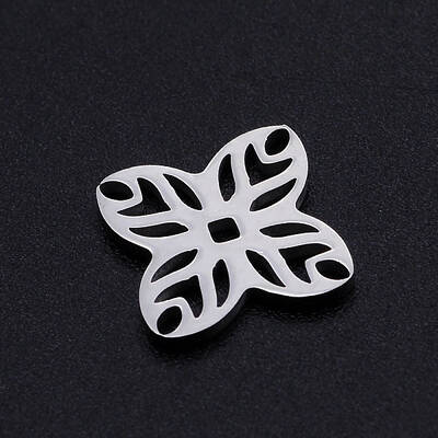 Non-Tarnish 201 Stainless Steel Filigree Joiners Links