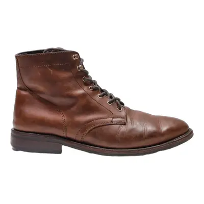 THURSDAY Lace-Up Boots Brown Leather Mens UK 12.5