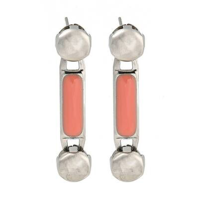 304 Stainless Steel Enamel Stud Earrings