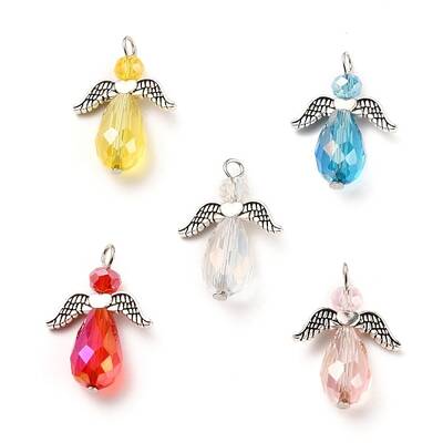 Electroplate Glass Pendants