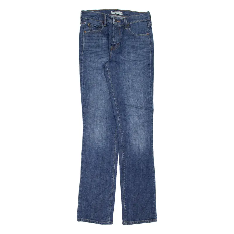 LEVI'S 505 Womens Jeans Blue Regular Straight Stone Wash W29 L34