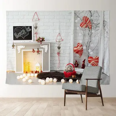 Aperturee Teddy White Love Is Heart Happy Valentine Backdrop