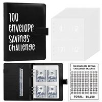 【CLOUDSEA】100 Envelopes Money Saving Challenge - A5 Money Saver Budget Binder Book with Cash Envelopes and Numbers, 100-D...