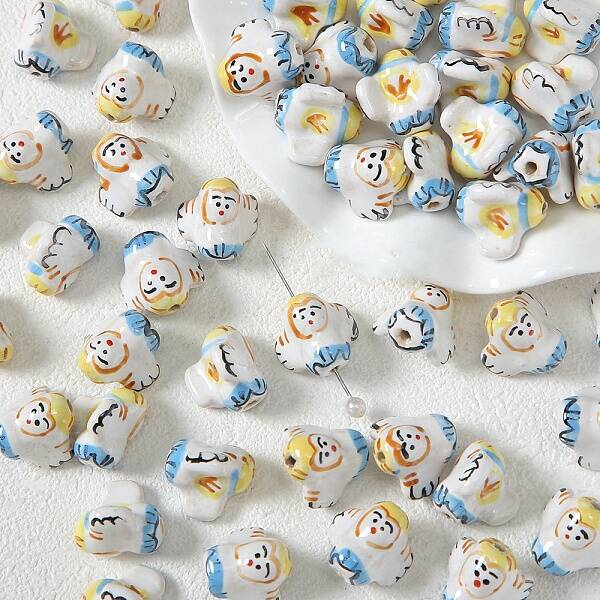 Pearlized Handmade Porcelain Beads