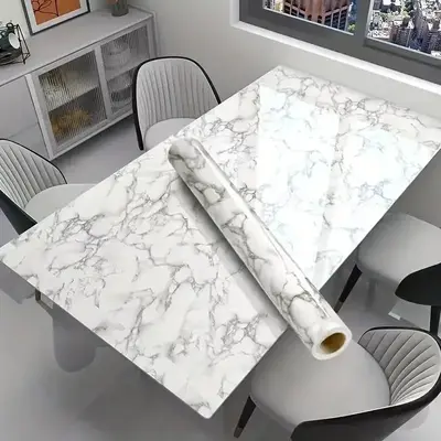 Marble Pattern Self-adhesive Kitchen Sticker, Waterproof & Oil-proof Kitchen Countertop Sticker, Kitchen Countertop Decal, Ho...