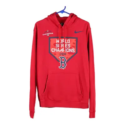 Boston Red Socks - World Series Champions 2018 Nike MLB Hoodie - Medium Red Cotton Blend