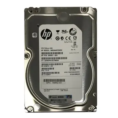 769552-001 HP 3TB 6Gb/s SAS 7200 3.5-Inch Hard Drive