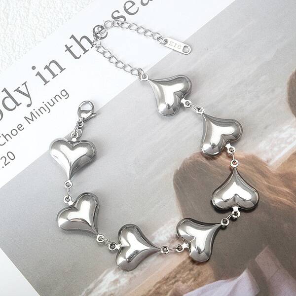 304 Stainless Steel Link Bracelets for Women