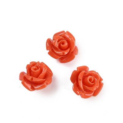 Synthetic Coral Carved Beads