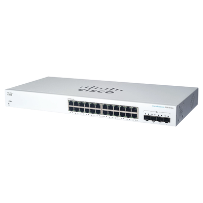 Cisco CBS220-24T-4X | Business 220 Series CBS220-24T-4X 24 x Ports 10/100/1000Base-T + 4 x SFP+ Ports Layer 2 Managed Rack-mo...