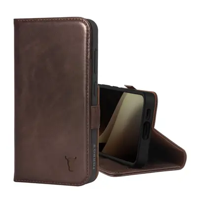 Samsung Galaxy S24 Leather Case (with Stand Function) - Dark Brown