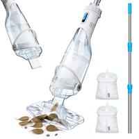 InoKraft Cordless Pool Cleaner, Clear Head, 87”Telescopic Pole, Shallow Step, Above Ground & Inground Pools, Running time u...